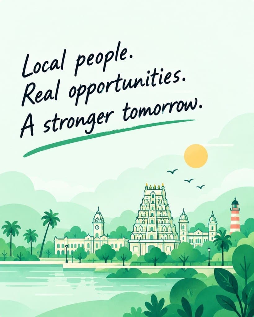 Local people. Real opportunities. A stronger tomorrow.